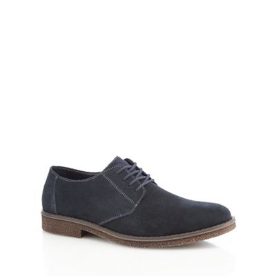 Blue leather 'antistress' derby shoes